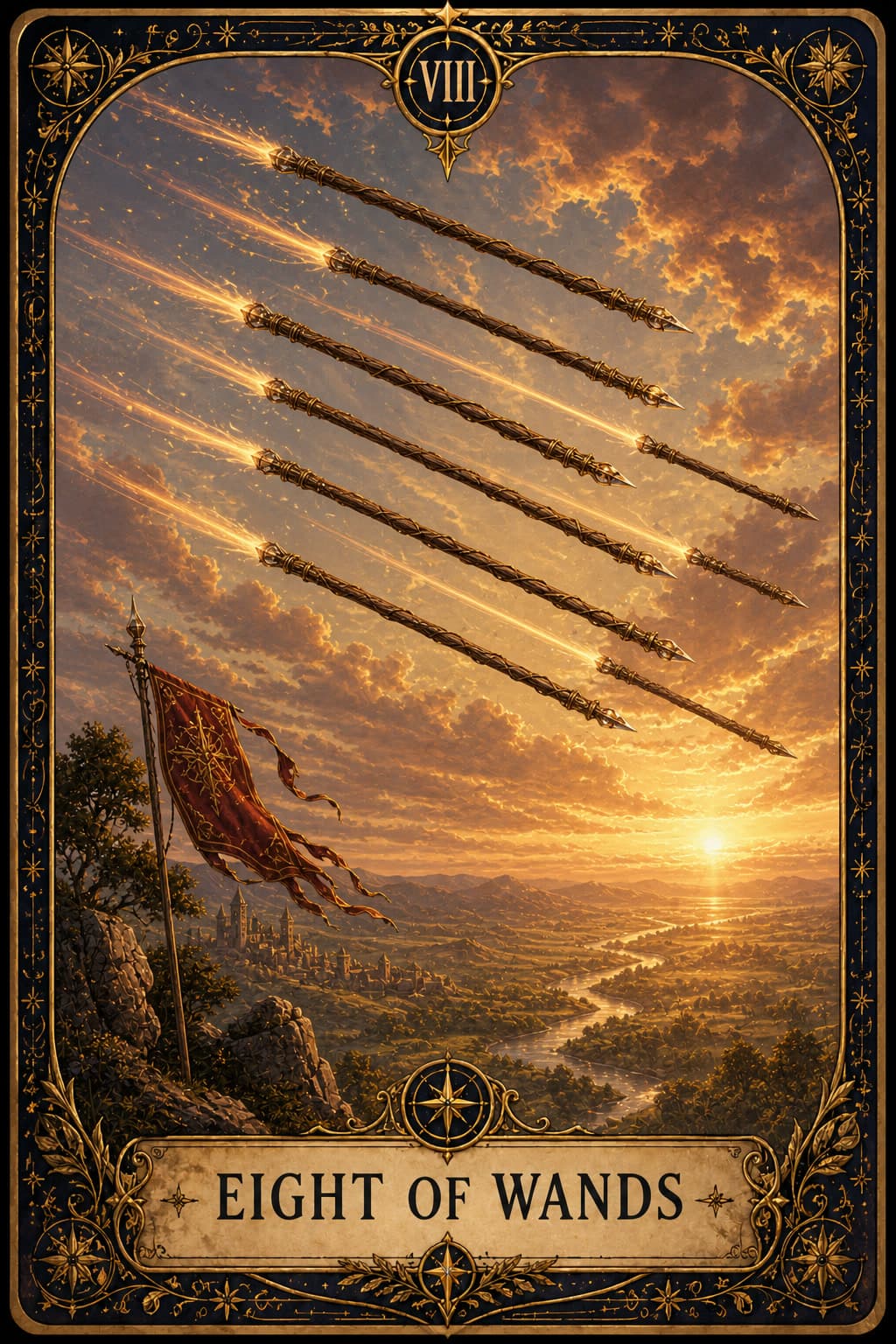 Eight of Wands