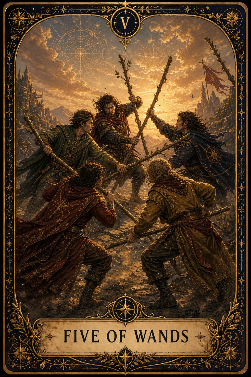 Five of Wands