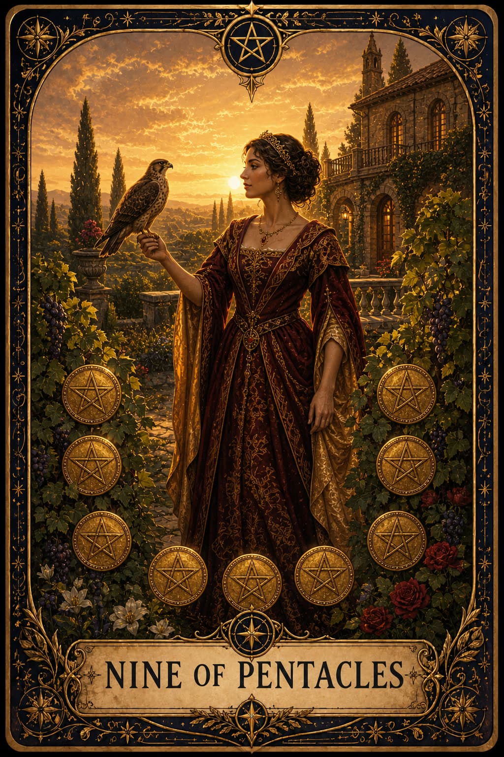 Nine of Pentacles